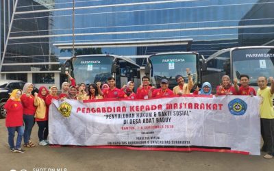 Fakultas Hukum Universitas Borobudur mengadakan pengabdian masyarakat di Baduy – Banten